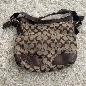 Brown coach purse
